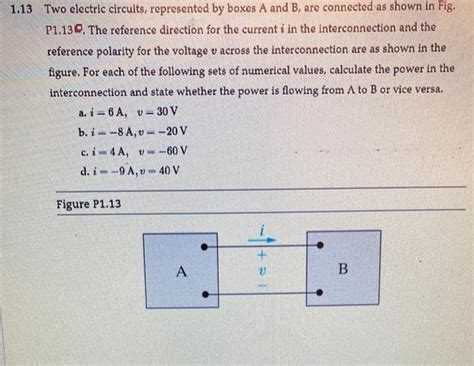 1.13 two electric circuits represented by boxes a and b|two electrical circuits box a.